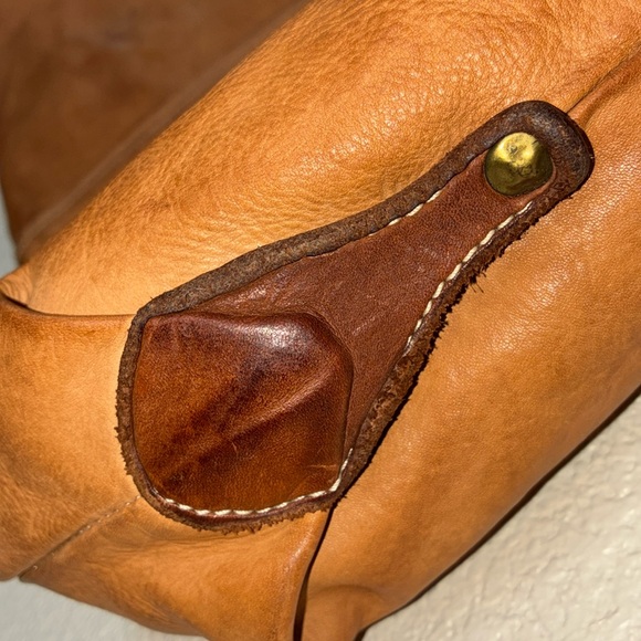 CONSTANZA ROTA 2 tone brown Leather hobo bag, oversized, pockets, top zip. - Picture 8 of 17